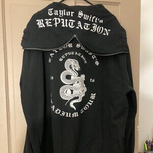 Official Original Taylor Swift Reputation Snake Hoodie VGUC Black Size XXL